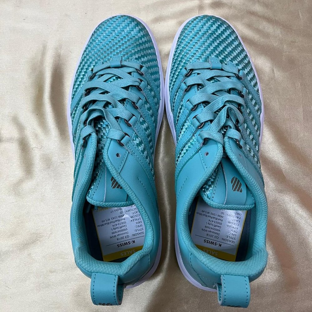 NEW K-Swiss Donovan shoes men’s 9 sky blue sneakers sport - Picture 3 of 9